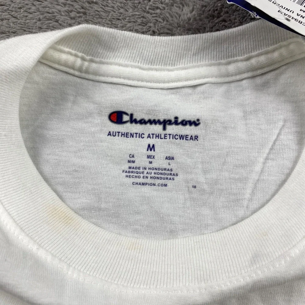 Champion Indiana University T-shirt Mens‎ Medium White Back Graphic - Picture 8 of 16